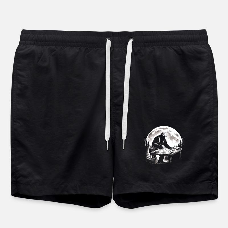 Bigfoot Architect - Swim Trunks - black