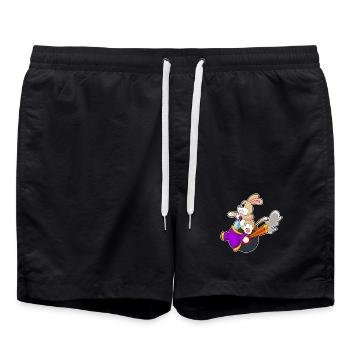 Chien Moto - Short de bain - noir - Devant - AI Model Male 185 light (185cm)