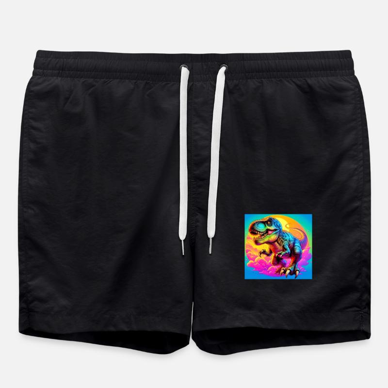 dinosaur - Swim Trunks - black