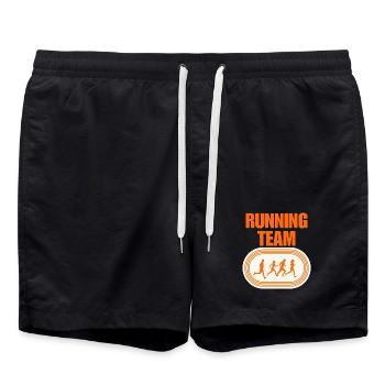 Équipe de course - Short de bain - noir - Devant - AI Model Male 185 light (185cm)