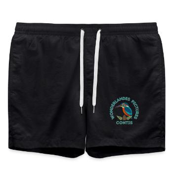 Copie_de_Sans_titre_copie - Short de bain - noir - Devant - AI Model Male 185 light (185cm)