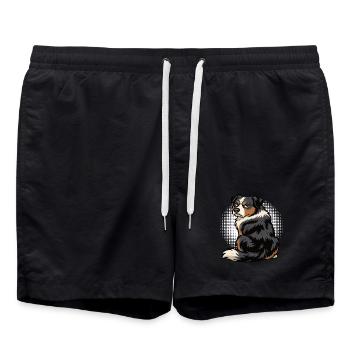 Berger australien Aussie Aussie Propriétaires Aussies - Short de bain - noir - Devant - AI Model Male 185 light (185cm)