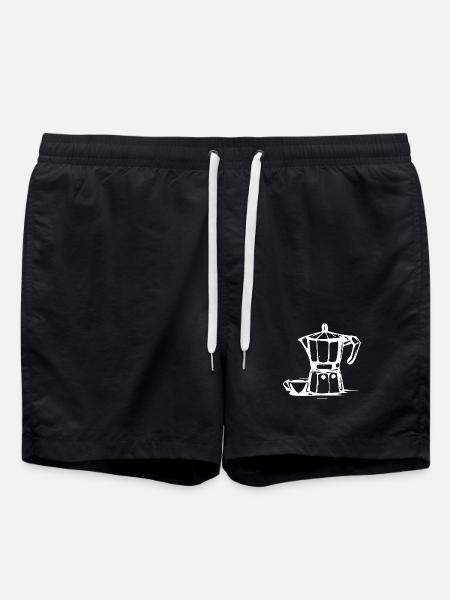 Bialetti Weiß - Badeshorts - Schwarz