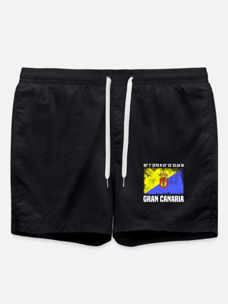 Inseltrip Gran Canaria - Badeshorts - Schwarz