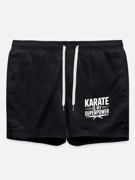 Karate Is My Superpower - Swim Trunks - black