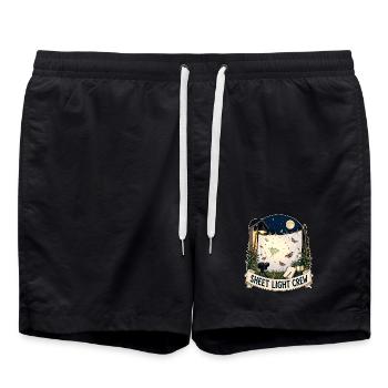 SHEET LIGHT CREW - Swim Trunks - black - Front - AI Model Male 185 light (185cm)
