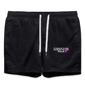 Doubler  - Short de bain - noir - Devant - AI Model Male 185 light (185cm)