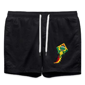 Cerf-volant mignon - Short de bain - noir - Devant - AI Model Male 185 light (185cm)