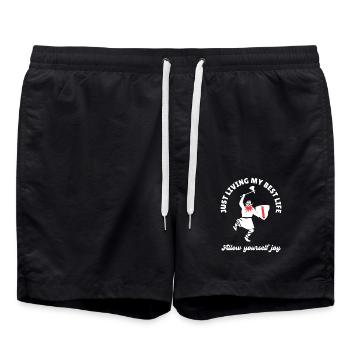 Enjoy - Badeshorts - Schwarz - Vorne - AI Model Male 185 light (185cm)