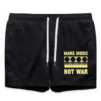 Fait de la musique - Short de bain - noir - Devant - AI Model Male 185 light (185cm)