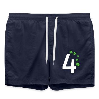 4 - Short de bain - bleu marine - Devant - AI Model Male 185 light (185cm)