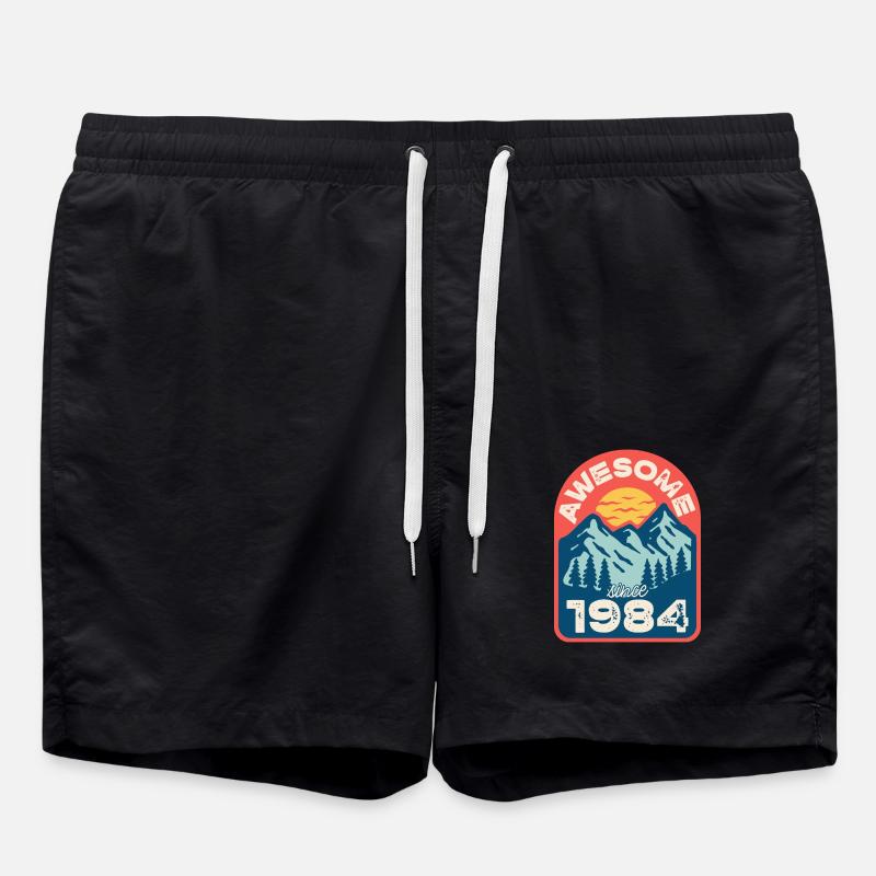 Awesome since 1984 - Swim Trunks - black