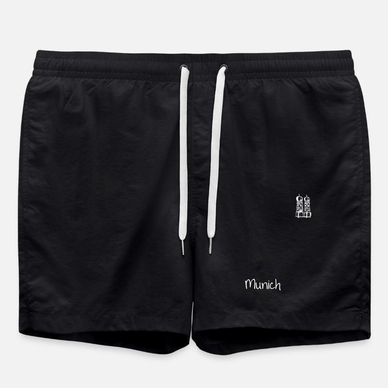 Munich München Frauenkirche - Badeshorts - Schwarz
