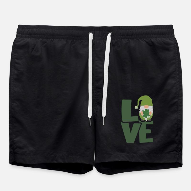 Irish love gnome - Short de bain - noir