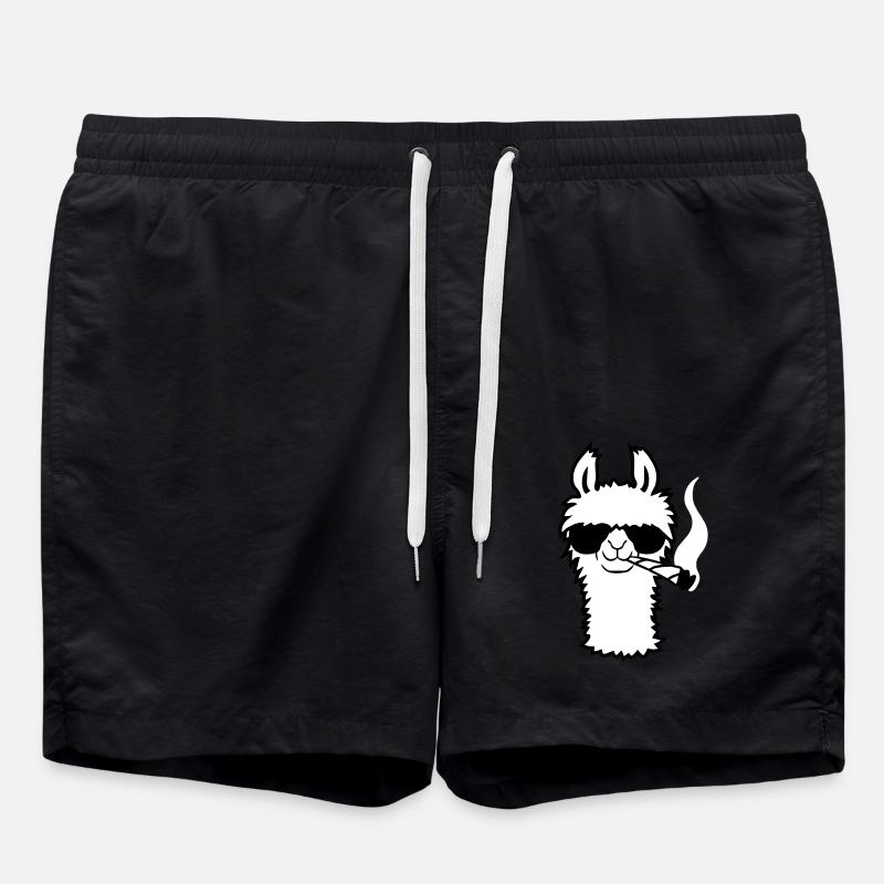 Lama Avec Joint - Short de bain - noir