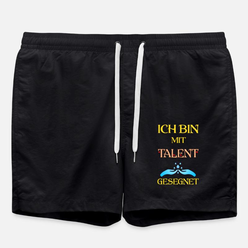 Ich bin mit Talent gesegnet - Badeshorts - Schwarz