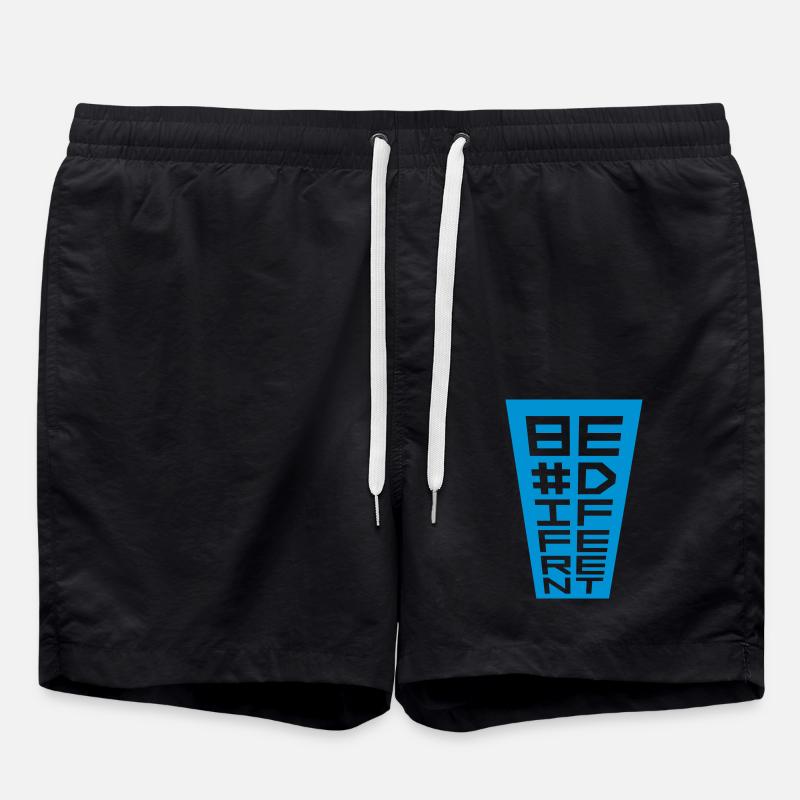 Be different Logo Design - Badeshorts - Schwarz