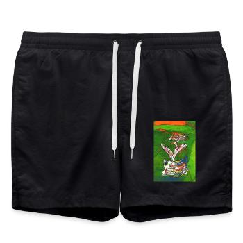 SPASStasie - Badeshorts - Schwarz - Vorne - AI Model Male 185 light (185cm)