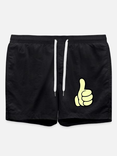 like hand - Swim Trunks - black
