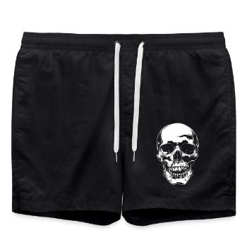 Crâne - Short de bain - noir - Devant - AI Model Male 185 light (185cm)