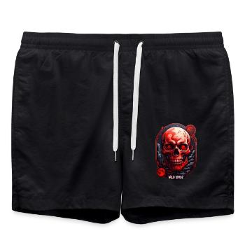 Totenkopf - Badeshorts - Schwarz - Vorne - AI Model Male 185 light (185cm)