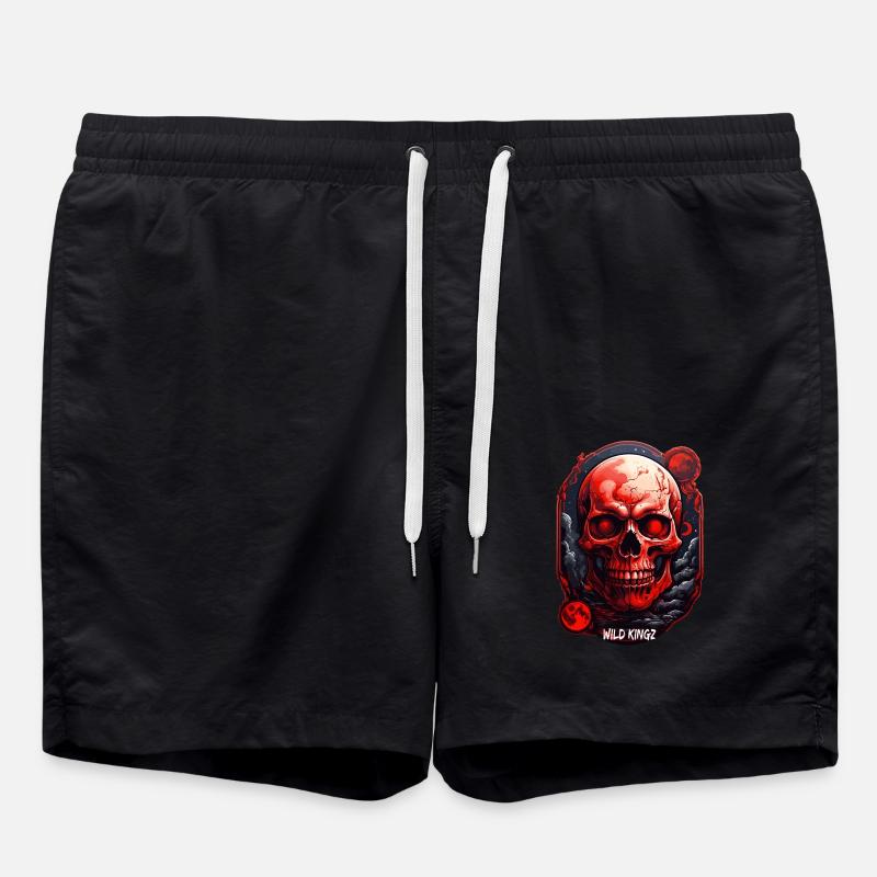 Skull - Swim Trunks - black