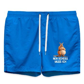Kangourou marsupial Kangourou Je dois baiser - Short de bain - cobalt blue - Devant