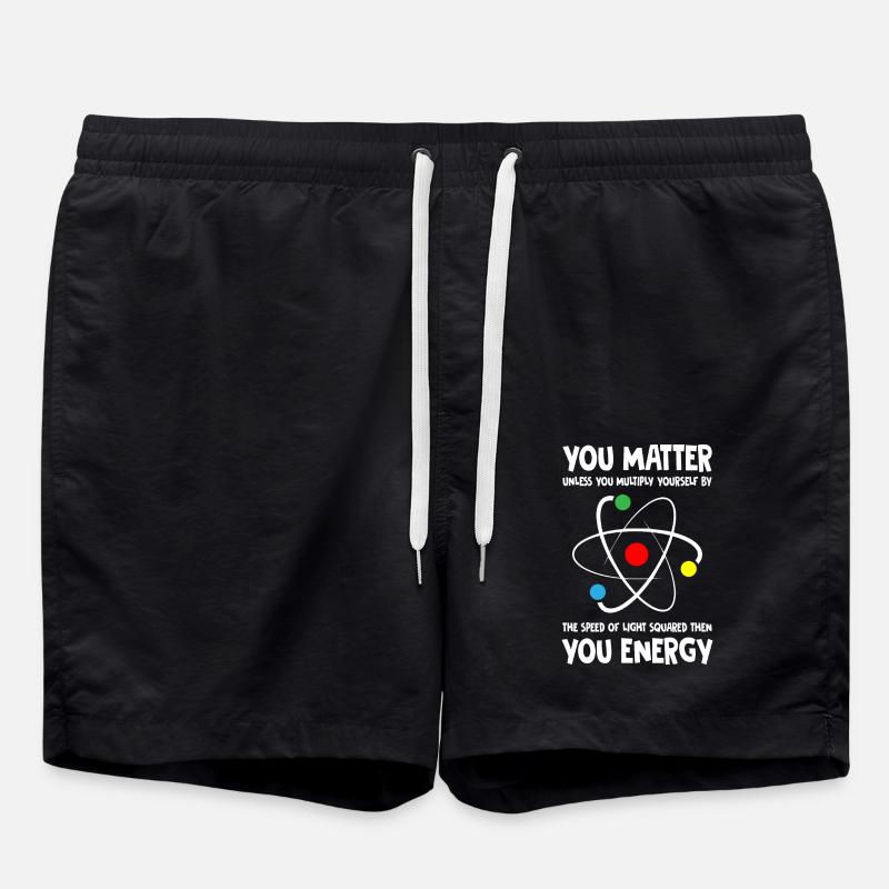 Science Quote - Swim Trunks - black