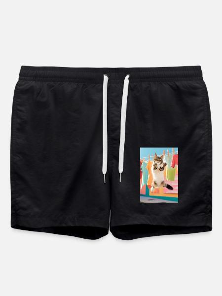 Cat wash - Swim Trunks - black