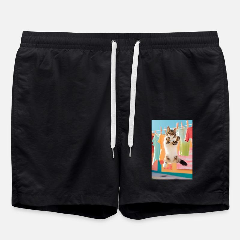 Cat wash - Swim Trunks - black