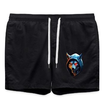 Werwolf - Badeshorts - Schwarz - Vorne - AI Model Male 185 light (185cm)