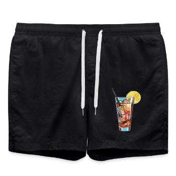 Boisson à la limonade - Short de bain - noir - Devant - AI Model Male 185 light (185cm)