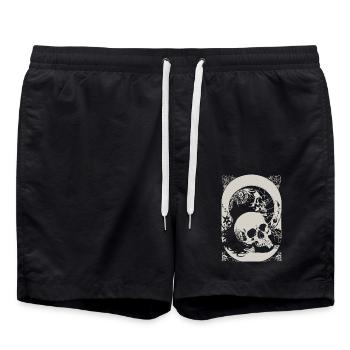 Skulls - Badeshorts - Schwarz - Vorne - AI Model Male 185 light (185cm)