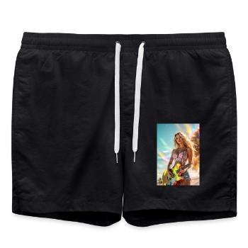 Luna Sunshine - Badeshorts - Schwarz - Vorne - AI Model Male 185 light (185cm)