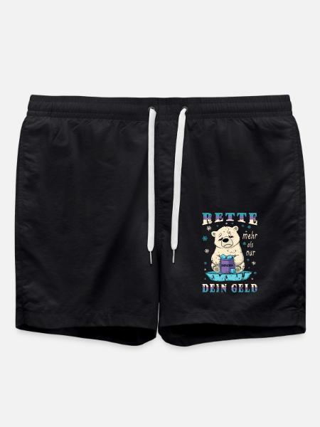 Saving Polar Bears - Swim Trunks - black