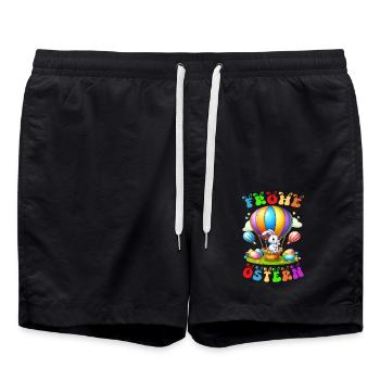 Joyeuses Pâques - Short de bain - noir - Devant - AI Model Male 185 light (185cm)