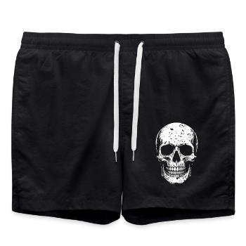 Crâne - Short de bain - noir - Devant - AI Model Male 185 light (185cm)