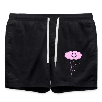My little rain cloud - Swim Trunks - black - Front - AI Model Male 185 light (185cm)