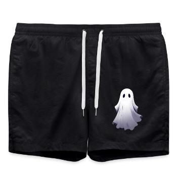 Halloween Ghosts Ghost Gift Idea - Swim Trunks - black - Front - AI Model Male 185 light (185cm)
