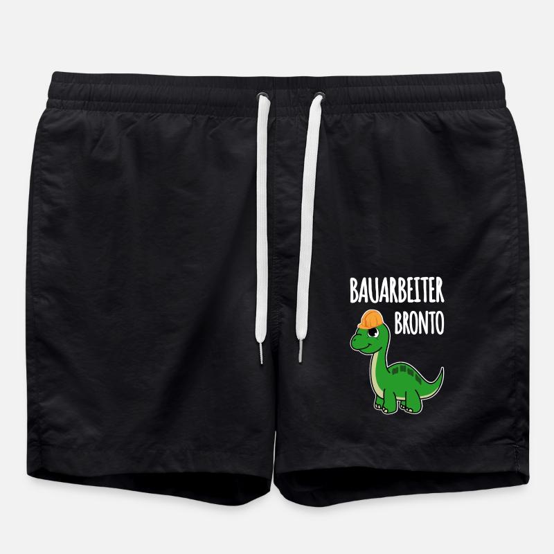 Bauarbeiter Bronto - Badeshorts - Schwarz