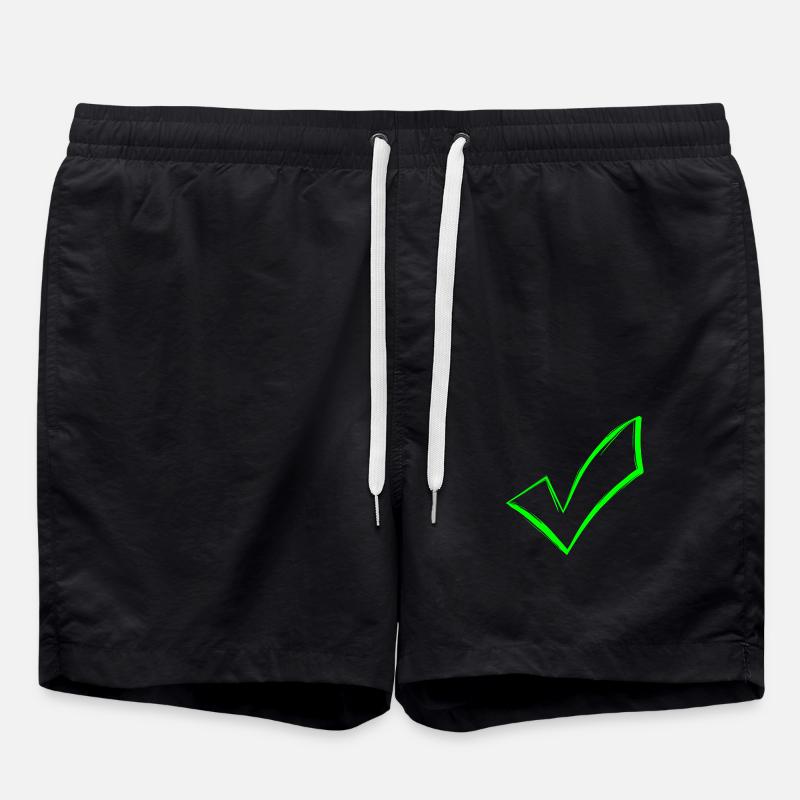 Coche OK icône envoyé - Short de bain - noir