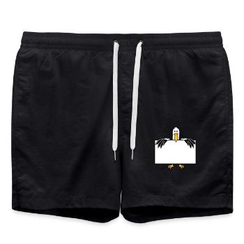 moeve avec cadre texte champ - Short de bain - noir - Devant - AI Model Male 185 light (185cm)