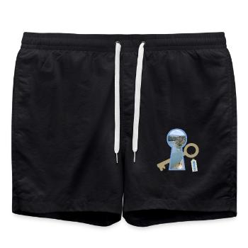cléloch rhein - Short de bain - noir - Devant - AI Model Male 185 light (185cm)