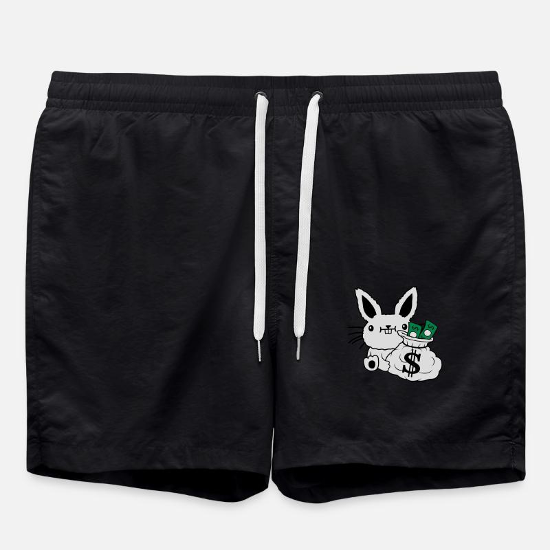 Rich Money Bag Easter Banknotes - Swim Trunks - black