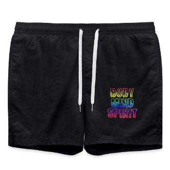 Yoga 9 Corps - Short de bain - noir - Devant - AI Model Male 185 light (185cm)