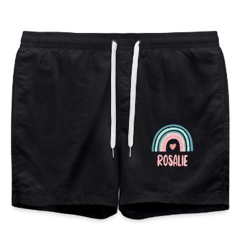 Rosaline Nom Rainbow Baby - Short de bain - noir - Devant - AI Model Male 185 light (185cm)
