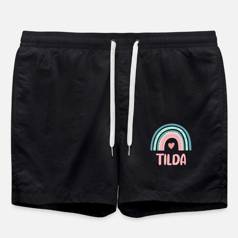 Tilda Name Rainbow Baby - Swim Trunks - black