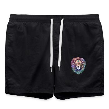 Leo Heavenly - Ethereal Majesty - Swim Trunks - black - Front - AI Model Male 185 light (185cm)