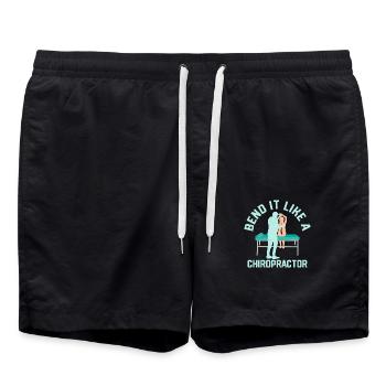 Pliez-le comme un chiropraticien physiothérapeute Chi - Short de bain - noir - Devant - AI Model Male 185 light (185cm)