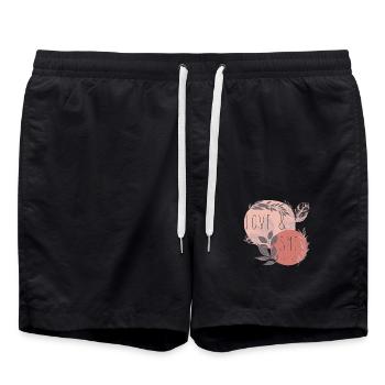 Love & Smile - Swim Trunks - black - Front - AI Model Male 185 light (185cm)
